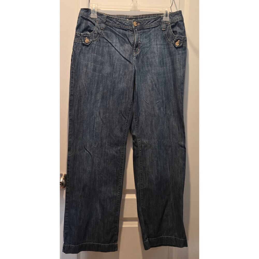 Gap Factory wide leg sailor pocket jeans sz 14
